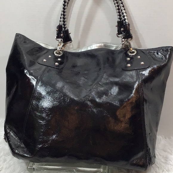 Perlina shiny black patent large tote bag - Picture 6 of 16